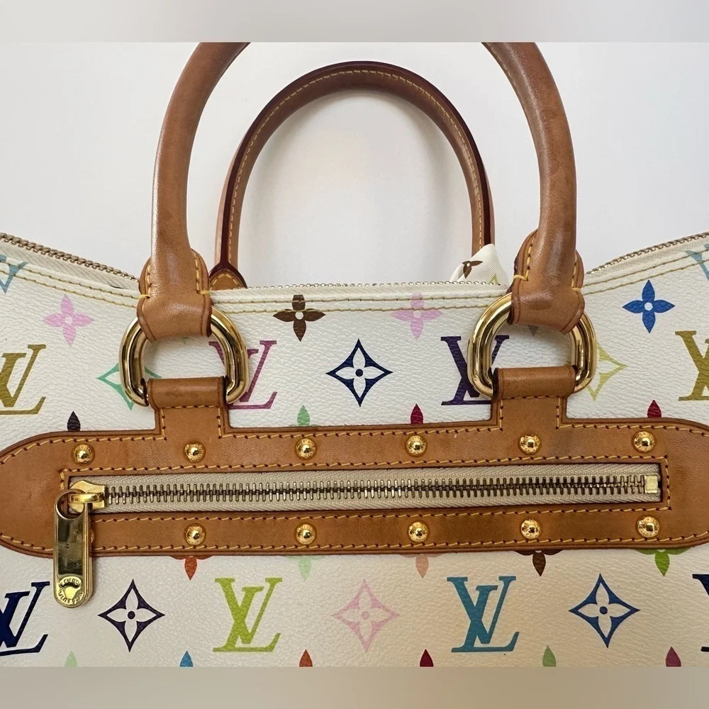 Vintage Louis Vuitton White Murakami Rita Bag - Limited Edition